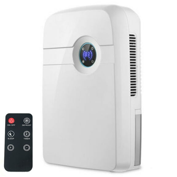 Whisper Quiet 84.54oz Portable Dehumidifier with Remote Control, Plastic Material 2.5L Household Dehumidifier Bedroom Mini Dehumidifier Remote Control