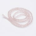 thumbnail image 2 of 1 Strand Electroplate Glass Beads Strands AB Color Plated Faceted Rondelle Pearl Pink 3x2mm Hole: 0.5mm about 135~140pcs/strand 32~34cm, 2 of 3