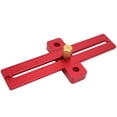 thumbnail image 4 of Regla tipo T de 180 mm herramientas de medición de trazador cruzado cuadrado de aleación de aluminio aplicable para punzonado de muebles y longitud de sierra de corte ANGGREK Otros, 4 of 8