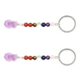 thumbnail image 6 of WHAMVOX  2 Pcs Small Crystal Stone Keychain Fashion Chic Delicate Colorful, 6 of 8