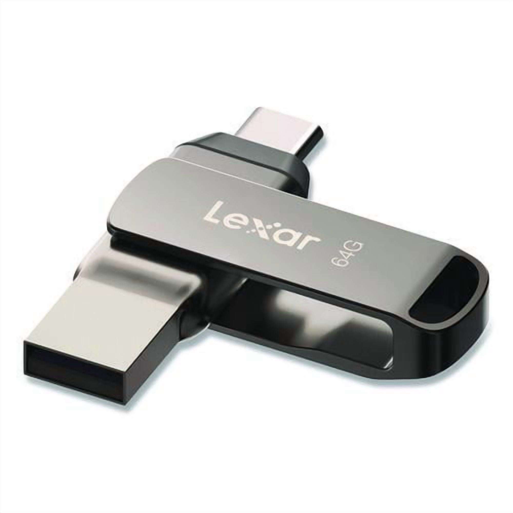 JumpDrive D400 USB 3.1 Flash Drive, 64 GB, Titanium | Bundle of 2