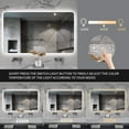 thumbnail image 4 of LAIYA Bathroom Vanity Mirror with Lights, Wall-Mounted Led Black Mirror for Bathroom Anti-Fog Waterproof, Light Adjustment Intelligent Touch Button Horizontal, 4 of 8