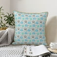 thumbnail image 6 of Kll Owl Decorative Throw Pillow Covers Velvet Soft For Couch Sofa Bedroom Living Room Outdoor -16"X16", 6 of 8
