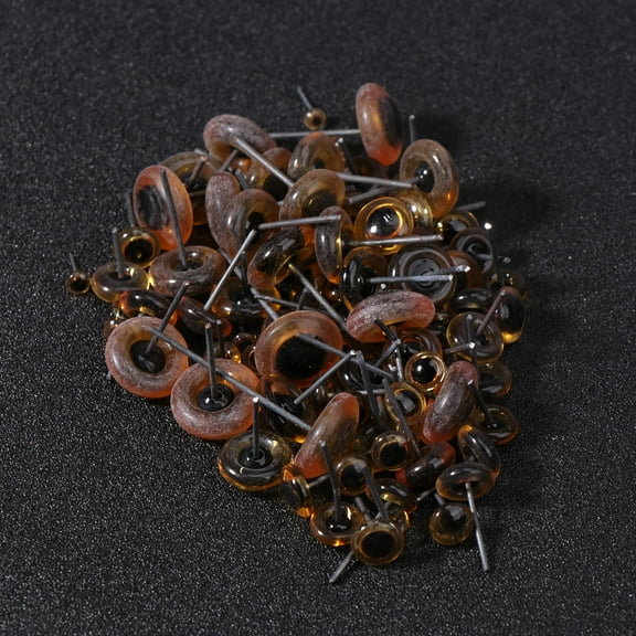 WHAMVOX 100Pcs Multi Color Craft Eyes for Stuffed Toys and Diy Plush Toy