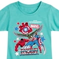thumbnail image 3 of Marvel Captain America: Brave New World - Sticker Style - Toddler And Youth Girls Fitted Short Sleeve Graphic T-Shirt, 3 of 5