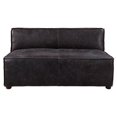 thumbnail image 2 of Pemberly Row Leather Upholstered Modular Armless Loveseat Antique Slate, 2 of 5