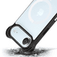thumbnail image 2 of Mr. Gadgets Funda De Uso Rudo Para iPhone, Diseño Magnetico, Case Transparente De Acrilico Epoxi, Tecnología Ultra Bounce, Anti-caídas Compatible Con iPhone Air Color Negro Transparente, 2 of 7