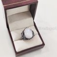 thumbnail image 7 of Rainbow Moonstone Mens Ring, Natural Blue Fire Rainbow Moonstone, Eagle Jewelry, 925 Silver Ring, Birthday Gift, Heavy Mens Ring, Arabic Design, Ottoman Style Ring, Christmas, Turkey Mens Signet Ring, 7 of 7