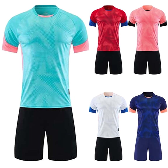 Kids Soccer Jersey Kit for Boys & Girls- Breathable & Quick-Dry - Youth Soccer Football Training Gifts (3Y-15Y) White