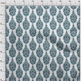 thumbnail image 3 of oneOone Georgette Viscose White Fabric Leaves & Floral Block Sewing Fabric By The Yard Printed Diy Clothing Sewing Supplies 42 Inch Wide, 3 of 4