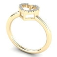 thumbnail image 3 of aaXia 10K Yellow Gold 1/20ct TDW Diamond Heart Ring, 3 of 5
