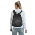 thumbnail image 5 of Yiaed Black And White Dotted Print Lightweight Backpack Travel Backpacks Hiking Daypack for Women Men, 5 of 5