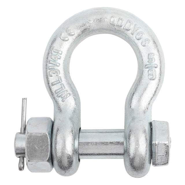 Lifting Shackle Hardware Tool Anchor Shackle Heavy Duty Alloy Steel Bow Type With Nut Ship Lifting Machine Parts
