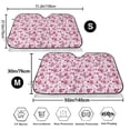thumbnail image 3 of Kdxio Flower Butterfly Print Windshield Sun Shade,UV Rays and Sun Heat Protection,Sunshade for Car Windshield,Car Shade Front Windshield - Medium, 3 of 6