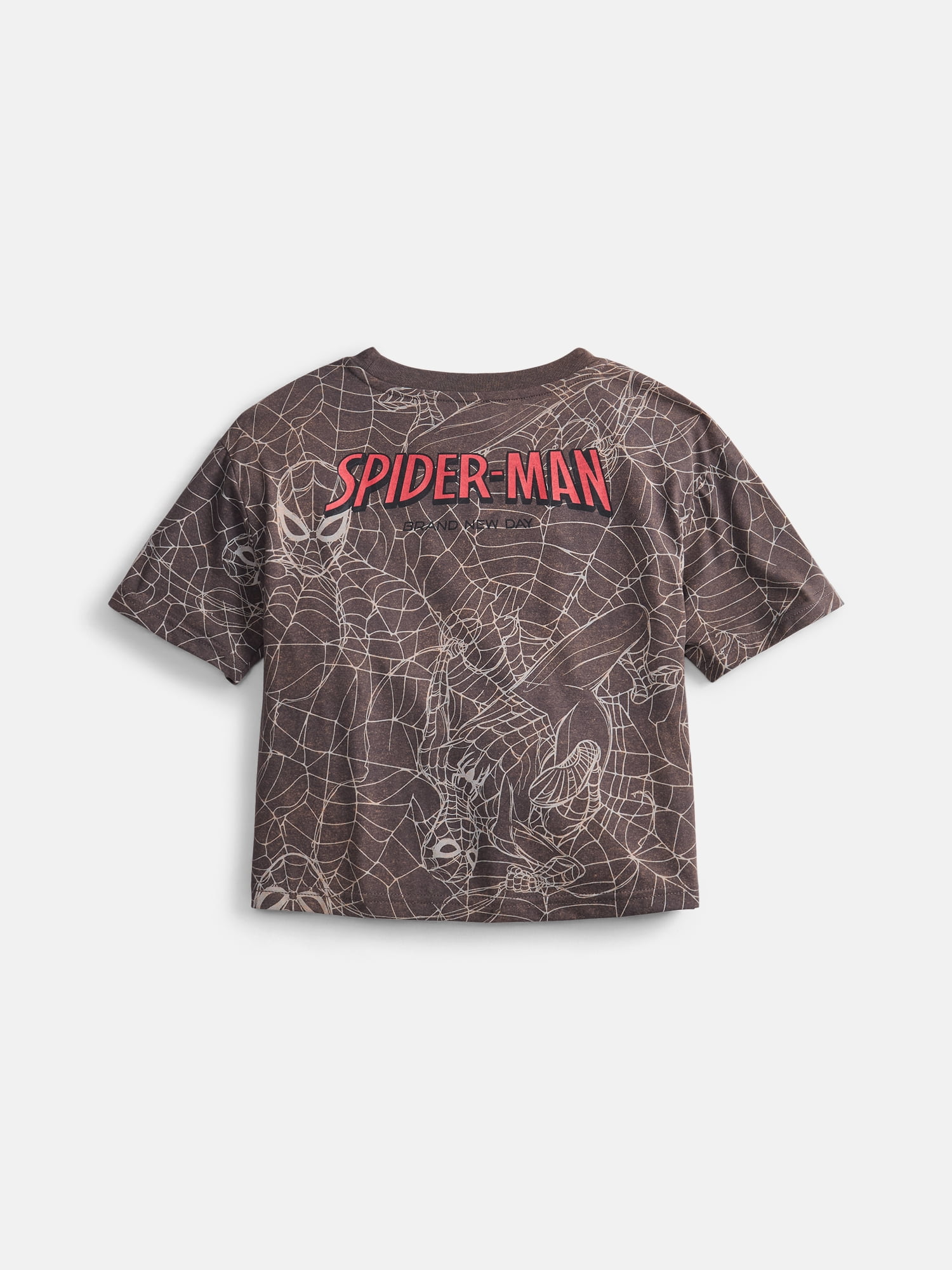 Wonder Nation Boys Spider-Man Allover Print T-Shirt, Sizes 4-18