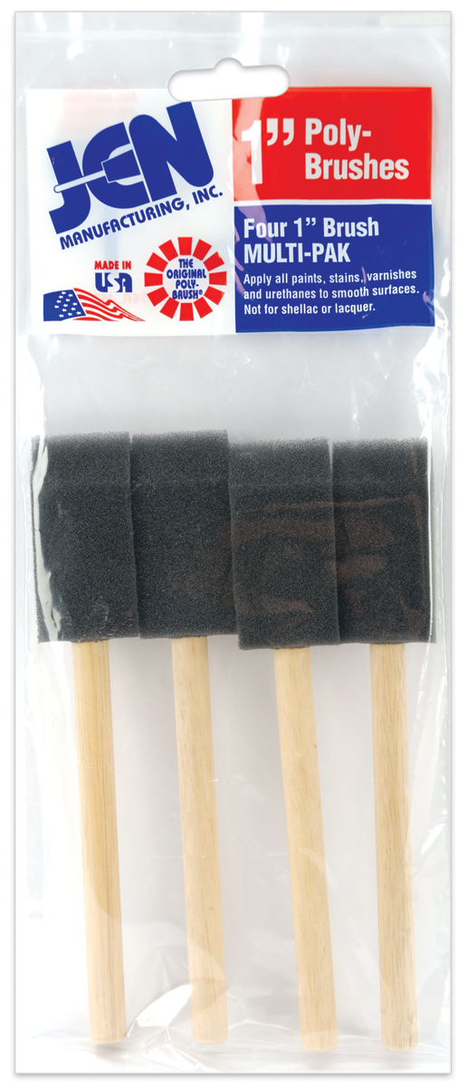 Polysponge Brushes 4/pkg1" Width