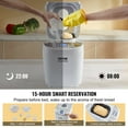thumbnail image 2 of KFFKFF 3LB 15-in-1 Bread Maker Automatic Compact Dough Machine Nonstick White, 2 of 9