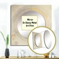 thumbnail image 3 of Designart "Universal Flourishing Pastel Accordance III" Abstract Spirals Square Mirror For Wall Decor - Large Beige Square Mirror Printed Wall Decor - Transitional Square Living Room Mirror, 3 of 5
