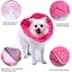 thumbnail image 4 of Cono ajustable para perros y gatos, collar de cono de gato de recuperación suave, collar protector para perros para cirugía de gatos, rosa, pequeño Rojo Verde, 4 of 5