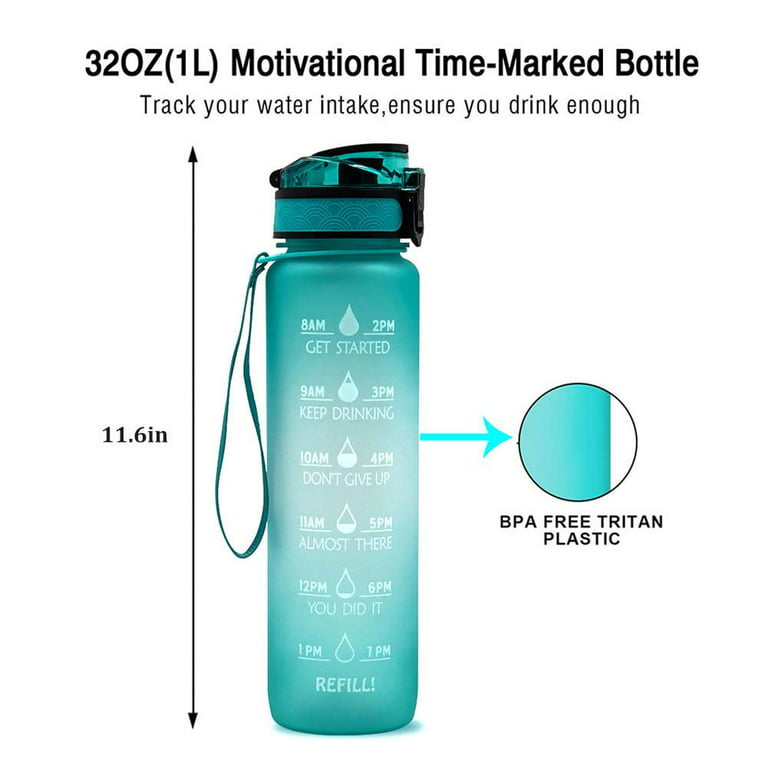 GOFILTR 32Oz Insulated Alkaline Water Bottles - 9.5pH Water