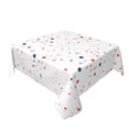 thumbnail image 2 of YFYANG Square Polyester Table Cloth, 60" x 60" Reusable Table Cover Kitchen Dining Room Geometric Polka Dot Pattern Decorative Tablecloths for Tables of 2-4 People, 2 of 8
