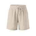 thumbnail image 5 of ByworldtasicNo Boundaries Women's Athletic Shorts Drawstring Elastic Waist Summer Beach Shorts with Pockets, 5 of 6