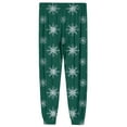 thumbnail image 6 of Wutalume Men's Drawstring Pocket Cuffed Casual Pants with Holiday Christmas Print, Warm Home Sleep Pants for Lounge and Leisure Time,Dark Green XL, 6 of 7