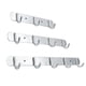 thumbnail image 4 of Barra de ganchos de aluminio espacial 3/4/5/6/7 ganchos para sombrero, ropa, soporte para batas, perchero montado en la pared para baño y cocina Advancent JJ20910-04, 4 of 6
