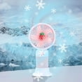 thumbnail image 3 of Usb Rechargeable Handheld Fan Portable Personal Desk Fan with 3 Speeds Quiet Operation for Office Student Dorm Travel Use, UKHBMC | Pink, 3 of 7