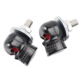 thumbnail image 1 of 2x Motorcycle Bike Plastic Black Skull License Plate Bolt On Screw On Frame Nut, 1 of 8
