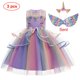 thumbnail image 1 of Vestido de unicornio para niña, vestido de baile bordado, vestidos de cumpleaños de princesa para niña, disfraces de fiesta, ropa para niños, nuevo Fivean unisex, 1 of 2