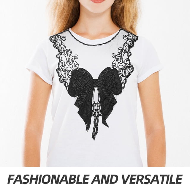 unbranded Collar Desmontable Para Blusa Mujer Accesorio De Encaje Negro