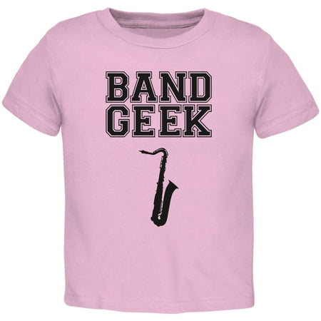 Band Geek Sax Light Pink Toddler T-Shirt
