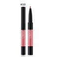 thumbnail image 2 of 2 en 1 delineador de labios de doble extremo delineador de labios líquido de larga duración herramienta cosmética de maquillaje 10 #, 2 of 8