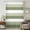 Green, variant on Grey Black White Striped Sheer Curtains 72 Inches Long, Farmhouse Stripes Light Filering Curtains, Breathable Simi Curtain Privacy Drapes for Living Room Bedroom Lightweight Window Treatment