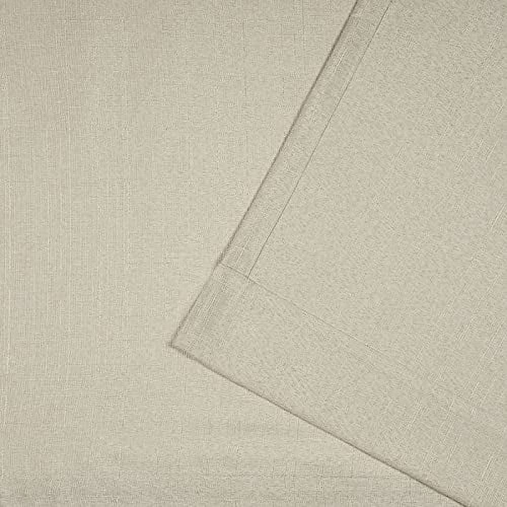 Exclusive Home Curtains Loha Linen Braided Tab Top Curtain Panel Pair, 54x108, Natural
