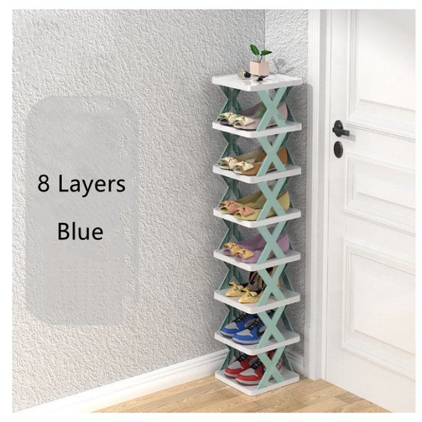 8 Tiers Shoe Storage,Narrow Shoe Rack Tall Shoe Rack, Space Saving