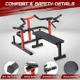 thumbnail image 2 of Alician 1050LBS Chest Press Machine with Converging Arms,Bench Press Machine with Independent Flat Bench, Heavy Duty Bench Press Rack for Home Gym,Chest Workout Equipment, 2 of 7