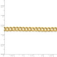 thumbnail image 4 of Real 14kt Yellow Gold 5.9mm Lightweight Flat Cuban Chain Chain Bracelet; 7 inch; for Adults and Teens; for Women and Men, 4 of 4