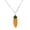 Orange, variante sur Hearth & Gear Collier Mignon en Alliage avec Carotte et Lapin Blanc, Style Collège, Petit Pendentif pour Couple, Bijoux, Chaîne pour Femmes