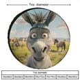 thumbnail image 2 of Camper Spare Tire Cover Funny Donkey Camping Wheel Protectors Tyre Covers Weatherproof Wheel Covers Donkey Lovers Tire Cover for Trailer SUV Truck Camper Travel Trailer Accessories 12 Inch, 2 of 8