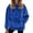 Blue, variant on Women's Plush Front Pet Carrier Hoodie, Kangaroo Pocket Cat Mom Sweatshirt, Soft Fleece Lined Hooded Sweater, Cozy Animal Lover Pullover, Fun Pet Holding Hoodie, Winter Warm Top Red XL