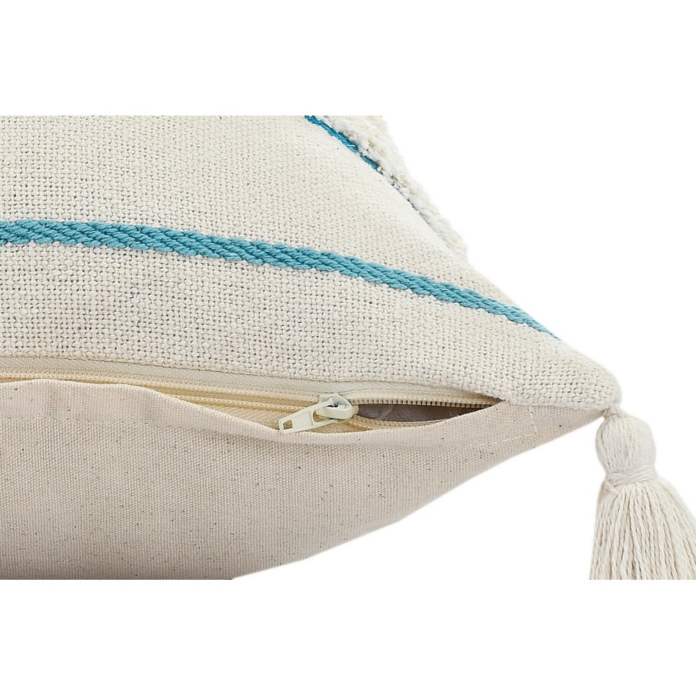 Ox Bay Turquoise Quarry Striped Lumbar Throw Pillow, Blue / White, 14" x 36" Rectangle