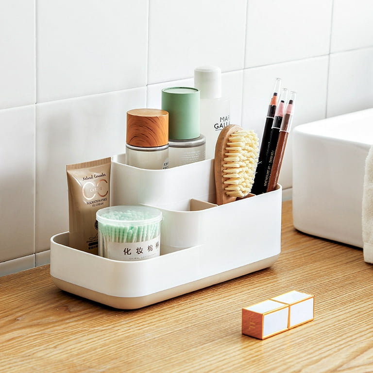 Toothbrush Holder for Bathroom, Multi-Functional 5 Compartments