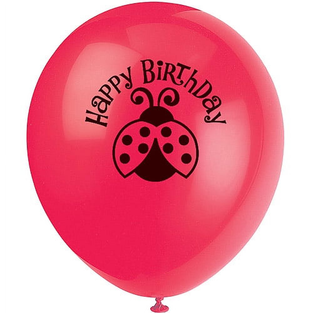 12" Ladybug Party Balloons, 8pk - image 4 of 4