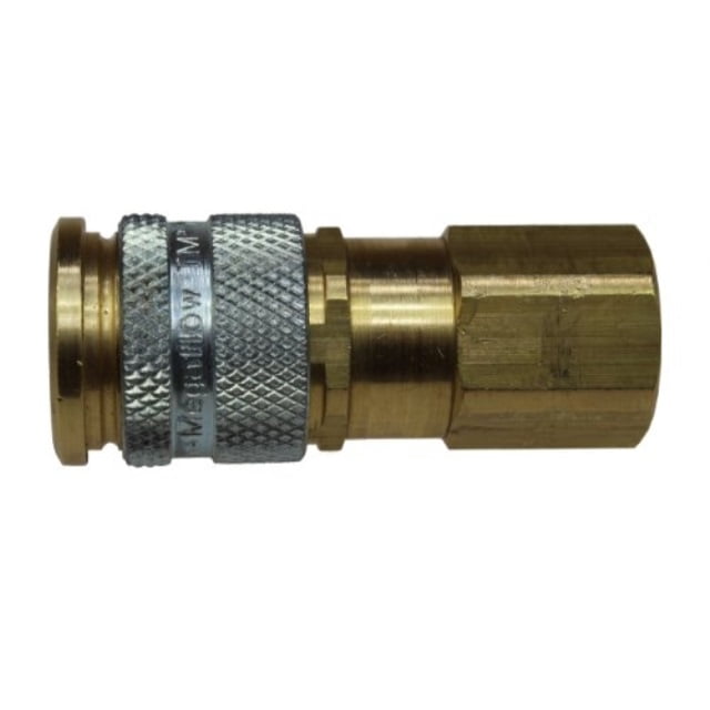 Female 3//8-Inch NPT Coilhose Pneumatics 111 1//4-Inch Body Size Megaflow Automatic High Flow Coupler