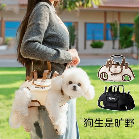 ZCLCP Pet Strap Artifact  Breathable Washable Dog Carrier Backpack  Multifunctional Double Shoulder Adjustable Dog Outing Bag Dog Accessories