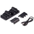 thumbnail image 1 of Base de carga dual para controlador inalámbrico con mango XBOXONE, cargador de soporte Base de estación de carga de base dual con dos baterías recargables + cable USB Adepaton 2033396-1, 1 of 9