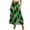 A Green, variant on Skirts for Women Boho High Waist Flowy A Line Pleated Chiffon Floral Printed Summer Casual Beach Holiday Maxi Skirt S-2XL