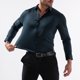 thumbnail image 4 of pstuiky mangas largas para hombre, Camisa informal de manga larga con botones y elástico para hombre salir tops m, 4 of 9